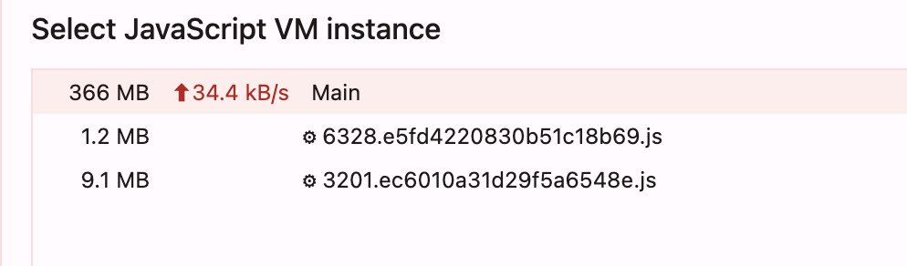 常规业务稳定内存约370MB